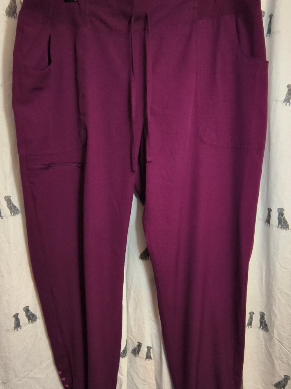HEARTSOUL BURGANDY Scrub	Pants [N0065]